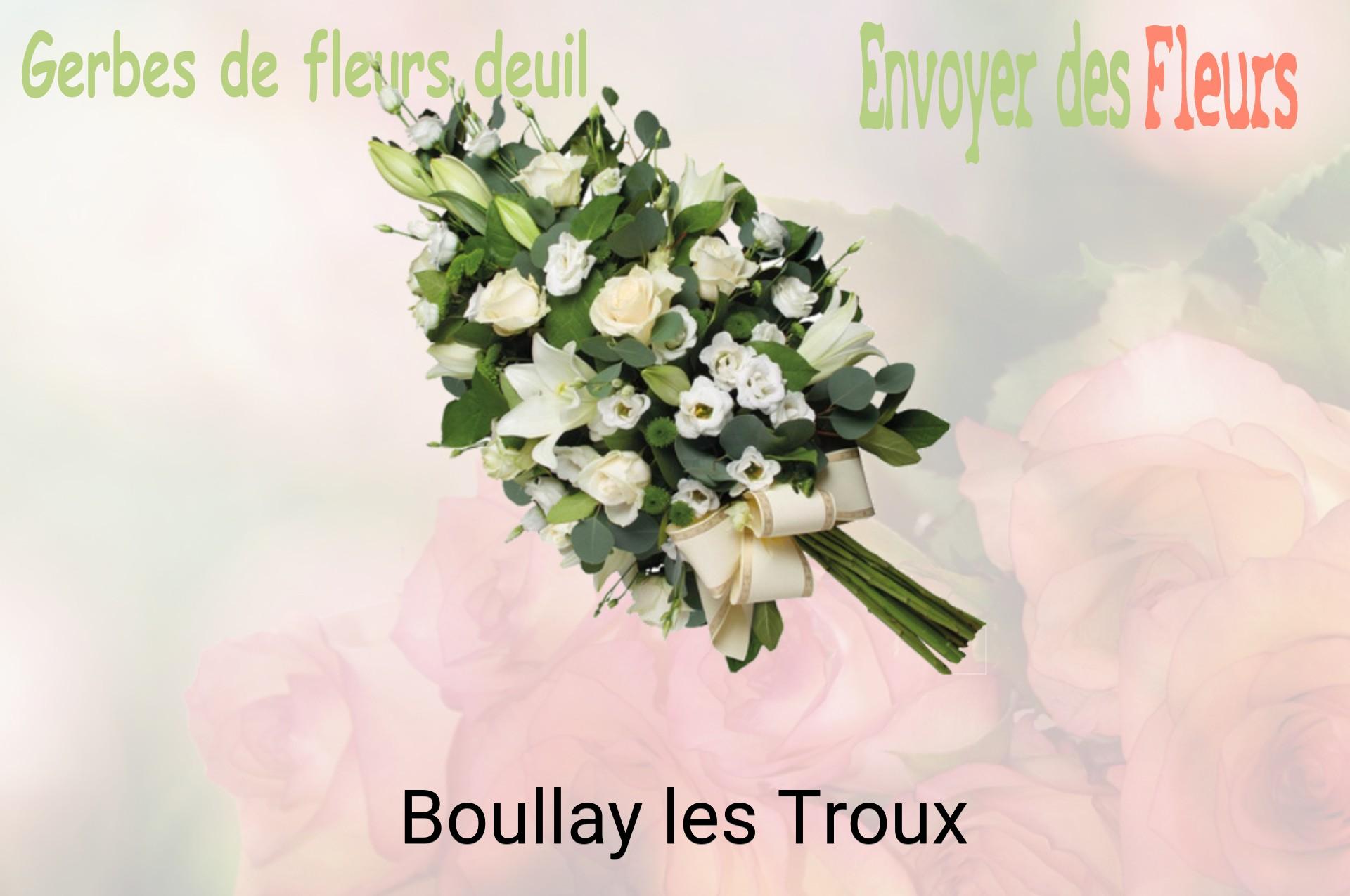 Gerbe de fleurs de deuil livrée à Boullay-les-Troux